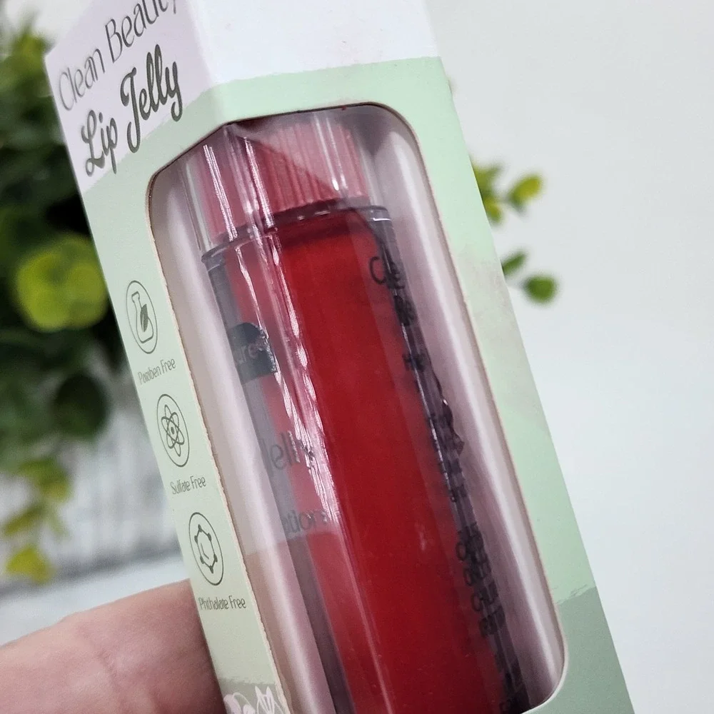 B-Pure Clean Beauty Lip Jelly, Vegan Cruelty Free Lip Gloss - Carnation